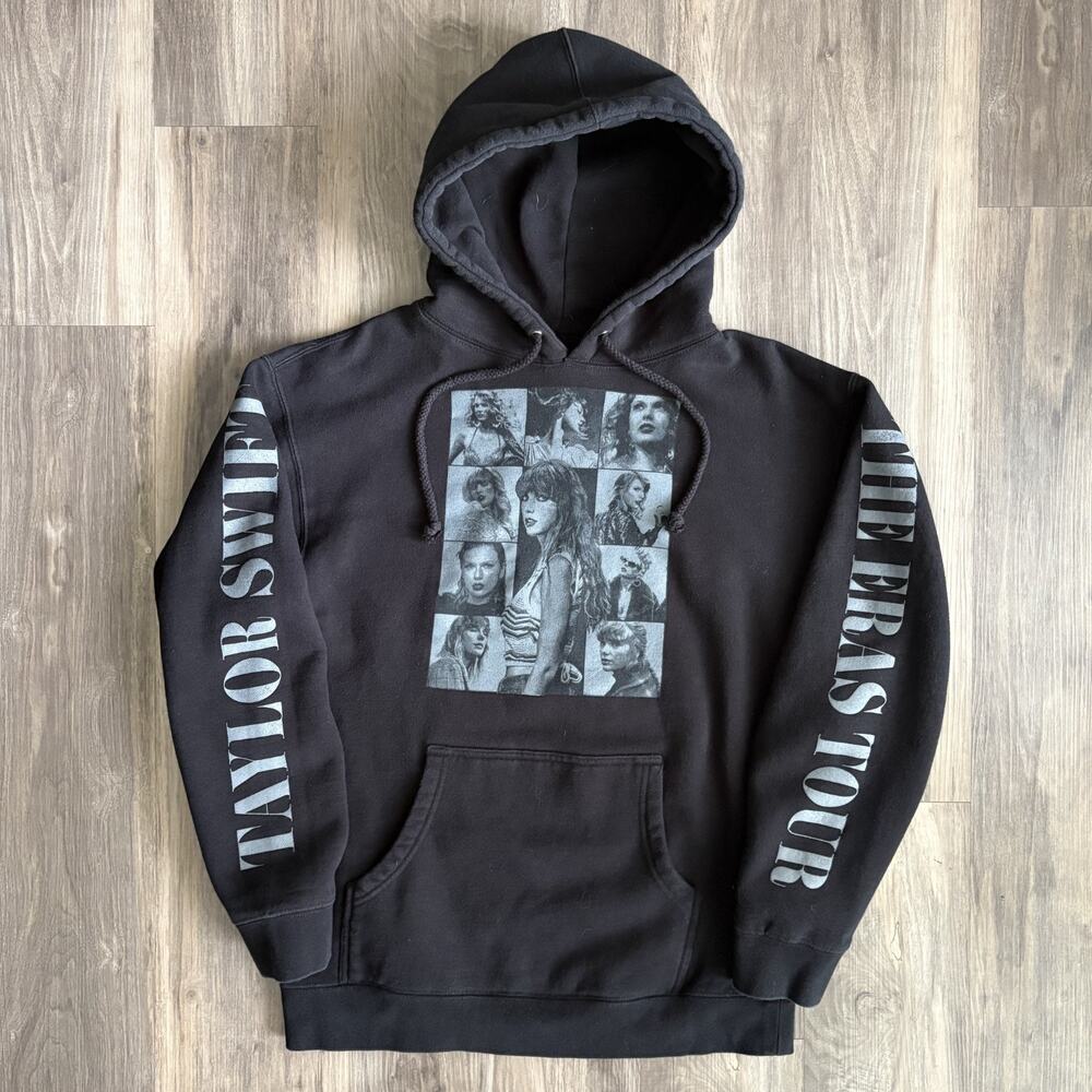 Taylor Swift The Eras Tour Hoodie Size M Black Official Concert Merch